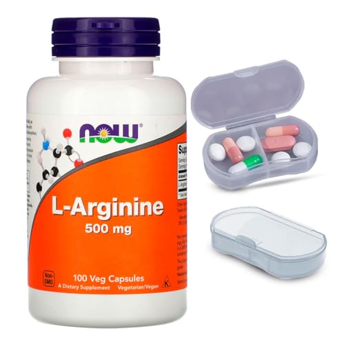 Loja Produto Arginina 19 L-Arginina 500mg Now Foods 100 Caps + Porta Cápsulas