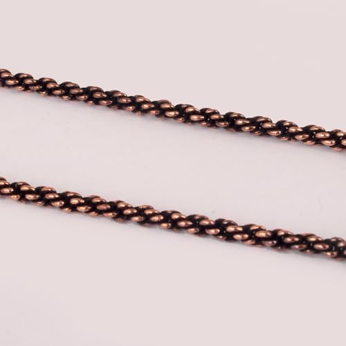 Solid Copper Rope Chain Pure Copper Oxidized Rope Chain Necklace Handmade Copper Chain Necklaces For Women And Mens Chain4
