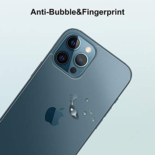 Beeyoka Privacy Screen Protector Compatible With Iphone 12 Pro Max 5G, Anti Spy Front Screen And Clear Back Tempered Glass Protector [Anti-Scratches][Case Friendly] Film (6.7") #TOP4
