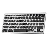 Bluetooth Keyboard for iPad 10th, 9th, 8th Gen, iPad Pro 12.9/11/10.5/9.7 in, iPad Air/Mini, Mac, MacBook, iMac, Tablets, PC Desktop Laptop - Wireless Computer Keyboard, Office Accessories Supplies