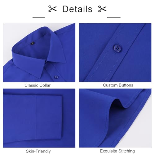 Image of Alizeal Mens 3 Pcs Long Sleeve Shirts Set