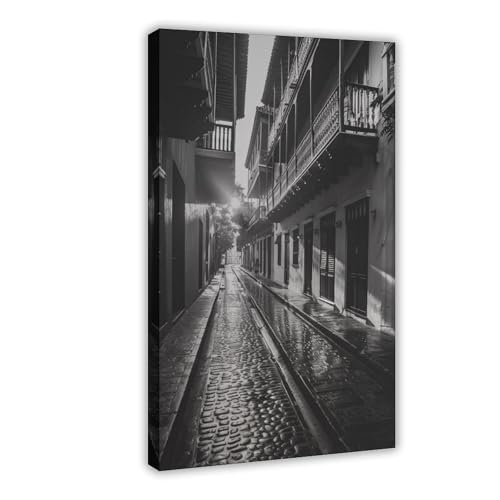 Toile de Carthagène Colombie tableau vintage paysage urbain ensoleillé