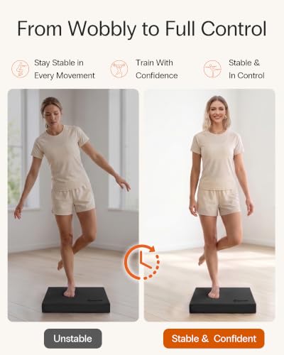Image of StrongTek Professional Foam Exercise Balance Pad - 15.8 inch x 13 inch x 2 inch, High-Density TPE Foam Knee Pad, Non-Slip & Water-Resistant, for Balance Training, Physical Therapy, Yoga, and More
