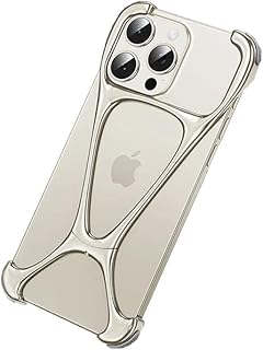 جراب من Next Store متوافق مع iPhone 15 Pro Max، تصميم معدني بدون إطار، تصميم عصري فاخر مقاومة للصدمات خفيف الوزن مع قدرة على تبديد الحرارة، مقاوم للخدوش، حافظة رقيقة تمنحك شعورًا طبيعيًا.