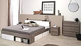 schubkastenkommode holz Bett: Liegefläche: 140x200 cm, 3x Schubkasten, jeweils 75x35 cm, beidseitig montierbar, 1 offenes Stauraumfach, Kopfteil mit Ablagefläche, links und rechts: jeweils 2 Fächer, Seitenteilhöhe: 40 cm, Einlegetiefe Lattenrost: 7,5 cm, Plattenstärke: 15 mm, Bettseiten: 22 mm , Maße: Breite 150 cm, Höhe: 79 cm, Tiefe: 220 cm