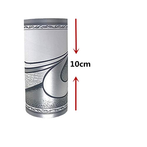 Yija Pvc Self Adhesive Vintage Wallpaper Border Roll Wall Covering Border Bathrooms Kitchen Tiles Decor 4 Inch X 29.5 Feet (B3222) #TOP5