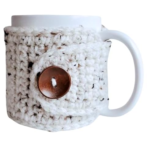 Rustic Oatmeal Mug Cozy Sleeve, Fall Autumn Coffee or Tea Cup Cover,Anytime Gift, Fits 11-Ounce Mugs Cover