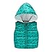 Produktbild Allecne Baby Mädchen Weste Kunstfell Winter Ohne Arm Gilet Bodywarmer mit Kapuze Kurz(1-6 Jahre)