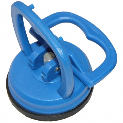MINI-Glassauger, Gummisauger, Saugnapf ø 55 mm (kleine Einhand-Saugheber) z.B. für Imacs Frontscheiben etc. BLAU