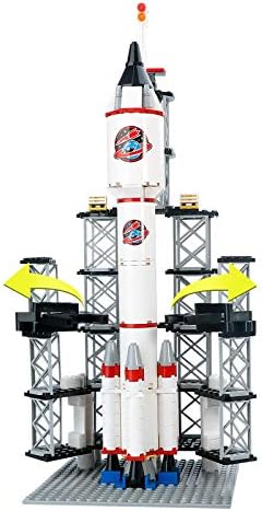 BRICK STORY Spaceship Building Set City Space Rocket Ship Playsets Space Construction Toys with Launch Control Center & Mini Astronaut Birthday Present for Boys and Girls 6-12 309PCS