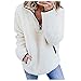 CHENGY Damen Teddy Pullover Fleecepullover Leicht Oversize Plüschpulli Hoodie Plüsch Teddyfell Pullover Teddy Fleece Flausch Sweatshirt Flauschige Pullis Winterpullover