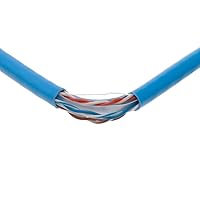 Vista 47 de SATMAXIMUM CAT6 Cable 1000ft Pull Box Solid Ethernet LAN UTP Cable 23AWG 550Mhz RJ45 Network CCA Copper Clad Aluminum Wire Bulk (Black, 1000FT)