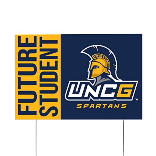 Desert Cactus University of North Carolina Greensboro Graduating Graduation Graduate Sign House 12 Inches x 18 Inches With Stakes (Grad Sign 4)