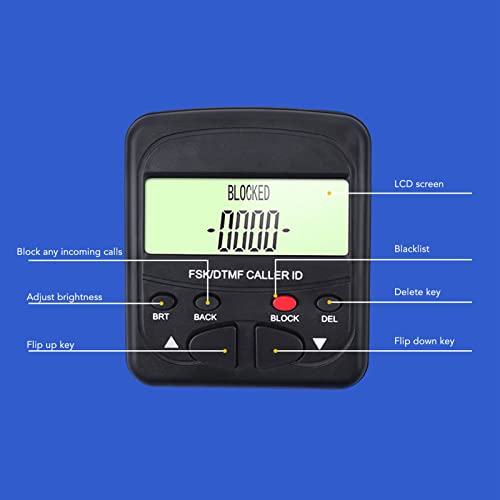 Call Block Device, Brightness Adjustable Plug And Play Dual Plug Design Lcd Display Call Blocker For Landline #TOP4