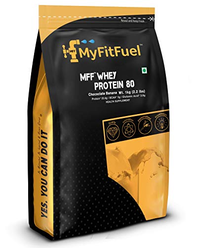 MyFitFuel MFF Whey Protein 80, 1 Kg, Chocolate Banana (30 Servings) MyFitFuel MFF Whey Protein 80, 1 Kg, Chocolate Banana (30 Servings)