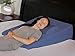 InteVision Extra Large Bed Wedge Pillow (33" x 30.5" x 7.5") & Headrest Pillow in ONE Package - 100% Egyptian Cotton Cover - Helps Relief from Acid Reflux, Post Surgery - 2" Memory Foam Top