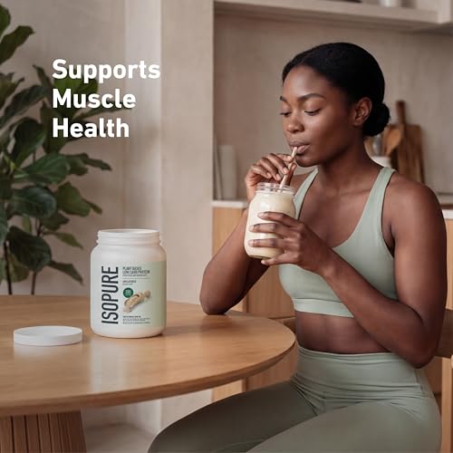 Isopure Plant-Based Protein Powder – 20g Organic Pea and Rice Protein with a Complete Amino Acid Profile – Supports Muscle Recovery & Lean Nutrition, Unflavored, 20 Servings - image 8