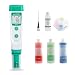 Apera AI209-T Value Series PH20 pH Tester Combo Kit with 8 oz. Calibration buffers (4,7,10), 4 oz. 3M KCL Storage Solution, Probe Cleaning Brush & CalPod Solution Holder for Easy Calibration