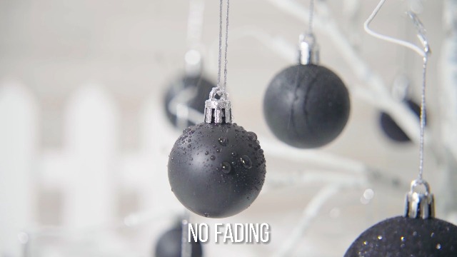 Lot De 16 Boules De Noël Noires 8 Cm - Décorations Sapin Incassables En Plastique - Pour Fêtes, Mariage, Décoration Festive