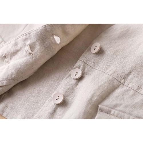 Women's Linen Vest Casual Formal Business Work Waistcoat Summer V neck Sleeveless Jacket4