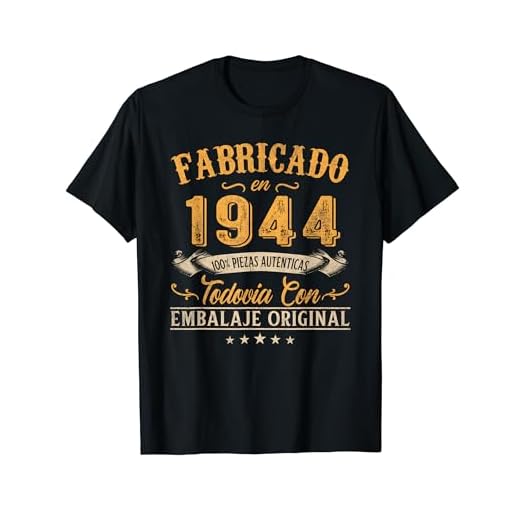 Fabricado En 1944 Regalo Para Hombre 80 Años Cumpleaños Camiseta