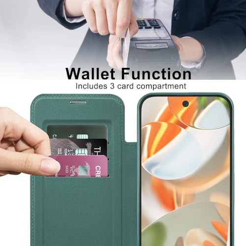 Coque transparente premium Google Pixel 9 Pro antichoc verte - 2