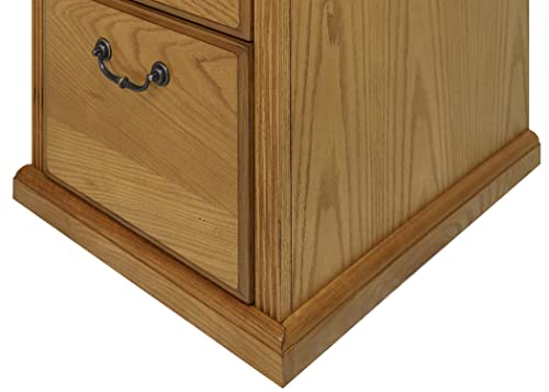 Martin Furniture Huntington Oxford 4-Drawer File Cabinet, Wheat Finish, Fully Assembled #TOP4