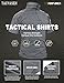 TACVASEN Tactical Shirt for Men Short Sleeve Combat Shirt 1/4 Zip Military with Pockets Soft Army Pullover Shooting Training Security Light Grey 2XL
