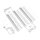EShine White Finish 3 12 inch Panels LED Dimmable Under Cabinet Lighting Kit, Hand Wave Activated - Touchless Dimming Control, Cool White (6000K)