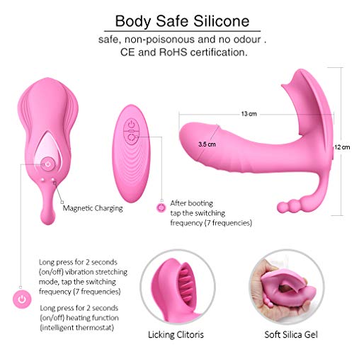 Wearable Spotter Vibe for Women Vibrant Ví'bratór B'uttërfly Msságer for Women Silicone Material