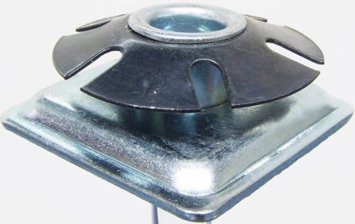 metal threaded star type insert adapter for 1-1/2" OD square tubing, 3/8" - 16 thread, pack of 20