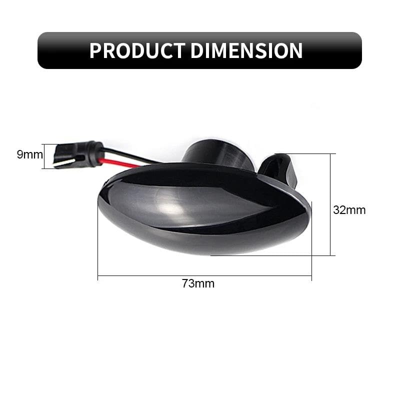 Indicatore Di Direzione Freccia Specchietto Latera Per Suzuki Per Swift Per Jimmy Per Vitara SX4 Direzione LED Indicatore Laterale Dinamico Per Auto Luce Lampeggiante Per Acqua Corrente Una Coppia(Dyn