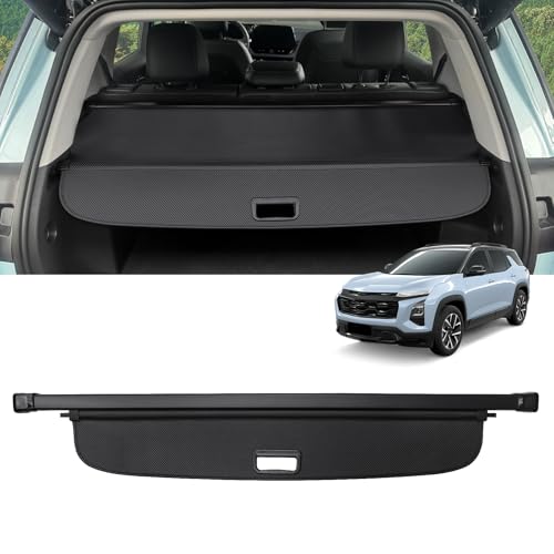 VEENJOY Retractable Cargo Cover Compatible with 2025 2026 Chevy Equinox and GMC Terrain, Carbon Fiber Texture Trunk Cover Anti-Peeping Privacy Security Shield Shade SUV Accessories, NOT for Equinox EV