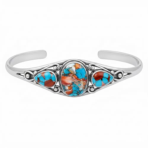 Spiny Oyster Copper Turquoise Stone Bracelet
