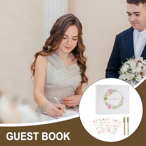 Livre d'or de mariage à couverture rigide pour souvenirs éternels - 4