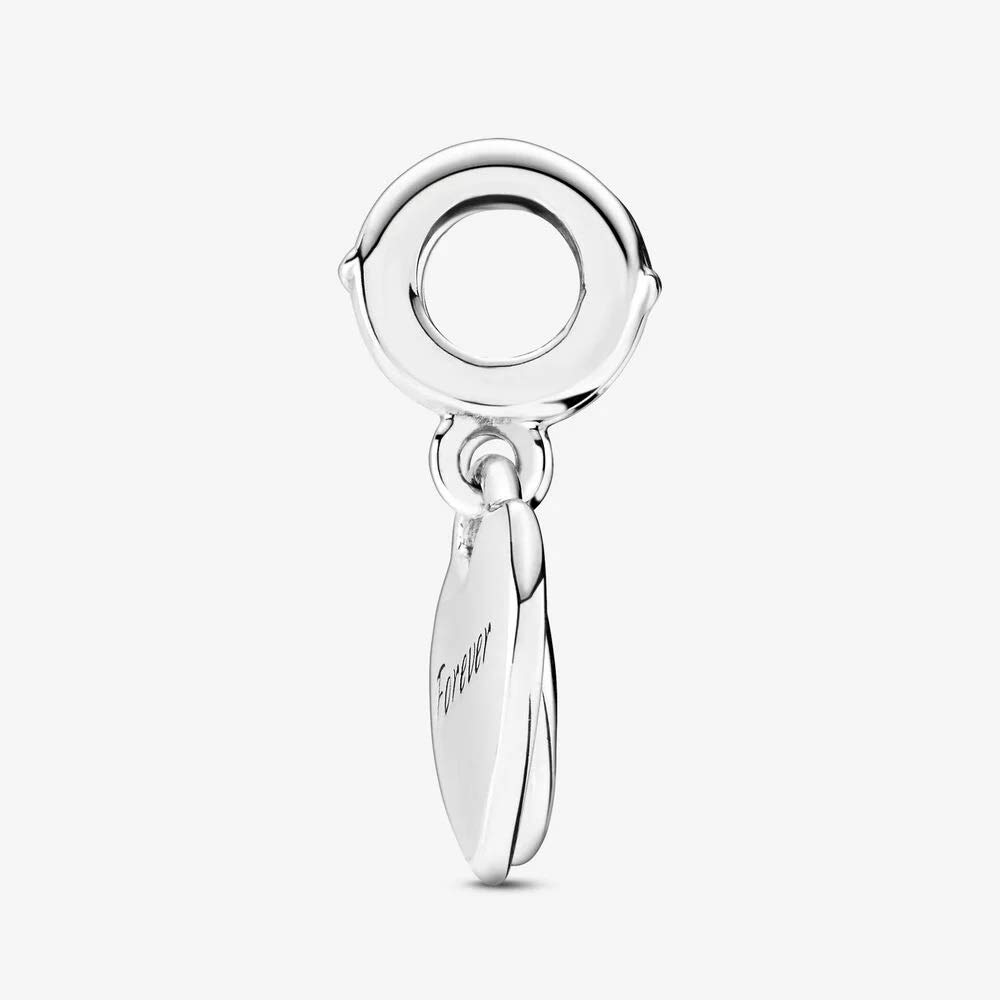 Pandora Podwójne serce wisiorek Charm 799187C01 kobieta srebro