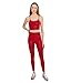 Beyond Yoga Womens Softshine Slim Racerback Cropped Tank Holly Red Ditsy Hearts X-Small