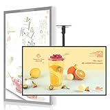 ▲【DESIGN ULTRA-FIN】Avec son profil ultra-fin de 2,1 cm, ce porte-affiches rétroéclairé s'intègre harmonieusement à tous les environnements, sublimant votre espace tout en offrant un affichage professionnel et captivant. Le caisson lumineux LED se fixe facilement au mur ou peut être posé de manière autonome, en format portrait ou paysage.