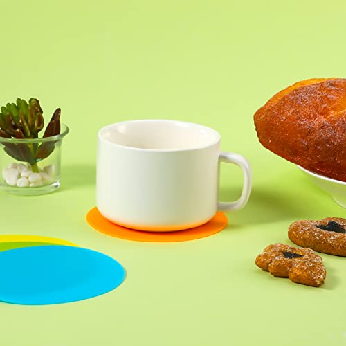 Luter 4Pcs Silicone Jar Opener Gripper Pads, Round Bottle Openers Multi-Function Silicone Jar Lid Opener Kitchen Coasters For Elders Kids Weak Hands Arthritic Hands #TOP5