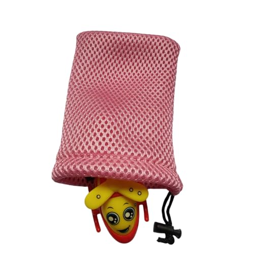 Small Mesh Bags,Black Nylon Mesh Drawstring Bags Drawstring Net Bag Small Travel Stuff Pink 8Pcs (13 x 9cm / 5" x 3.5")2