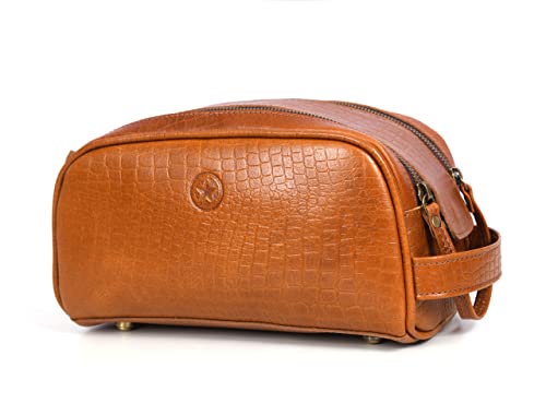 Aaron Leather Goods Vendimia Estilo Water-Repellent Waxed Canvas Travel Duffle Barrel Bag With Adjustable Straps | Large Compartment & Side Pockets Weekend Overnight Bag #TOP5