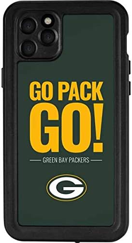 Skinit Waterproof Phone Case Compatible with iPhone 11 Pro Max - Officially Licensed NFL Green Bay Packers Team Motto Design