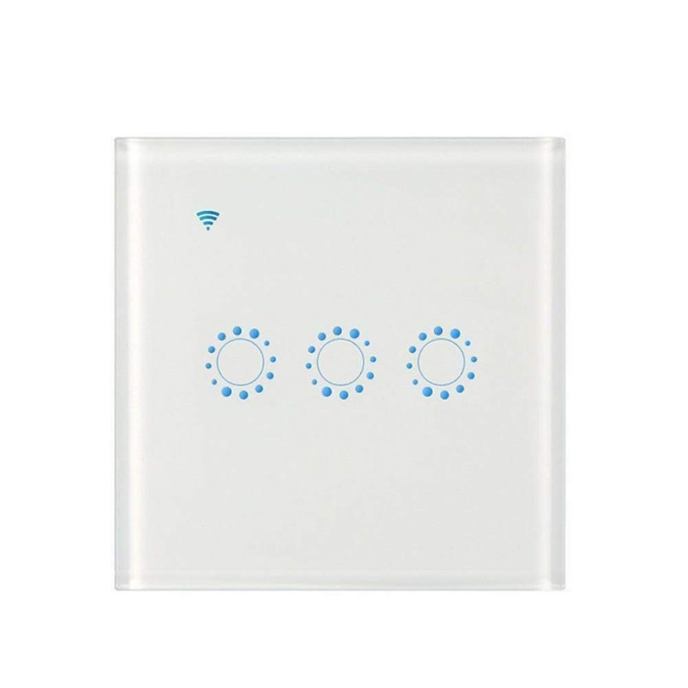 Smart Light Switch, Smart Home WiFi Wireless Panel Touch Wall Light Remote Control Switch Works with Alexa and Google Home