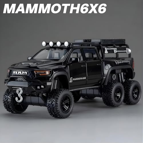 Image of RAM Mammoth Monster Truck Toy Car for Kids | Big Size Off-Road Pickup Truck Model with Built-in Jumpers Suspension | Heavy Duty Toy Vehicle for Boys & Girls