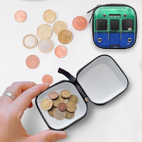 Image of Kraptick Multipurpose Coin Pouch for Men & Women, Compact Coin Organiser, Cash & Coin Holder Pouch, Stylish Mini Money Pouch for Everyday Use (Blue)