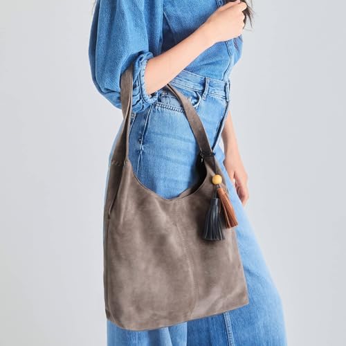 Image of The Sak Huntley Hobo Bag - Premium Leather Women's Purse for Everyday & Travel - Handbag with Shoulder Bag Straps