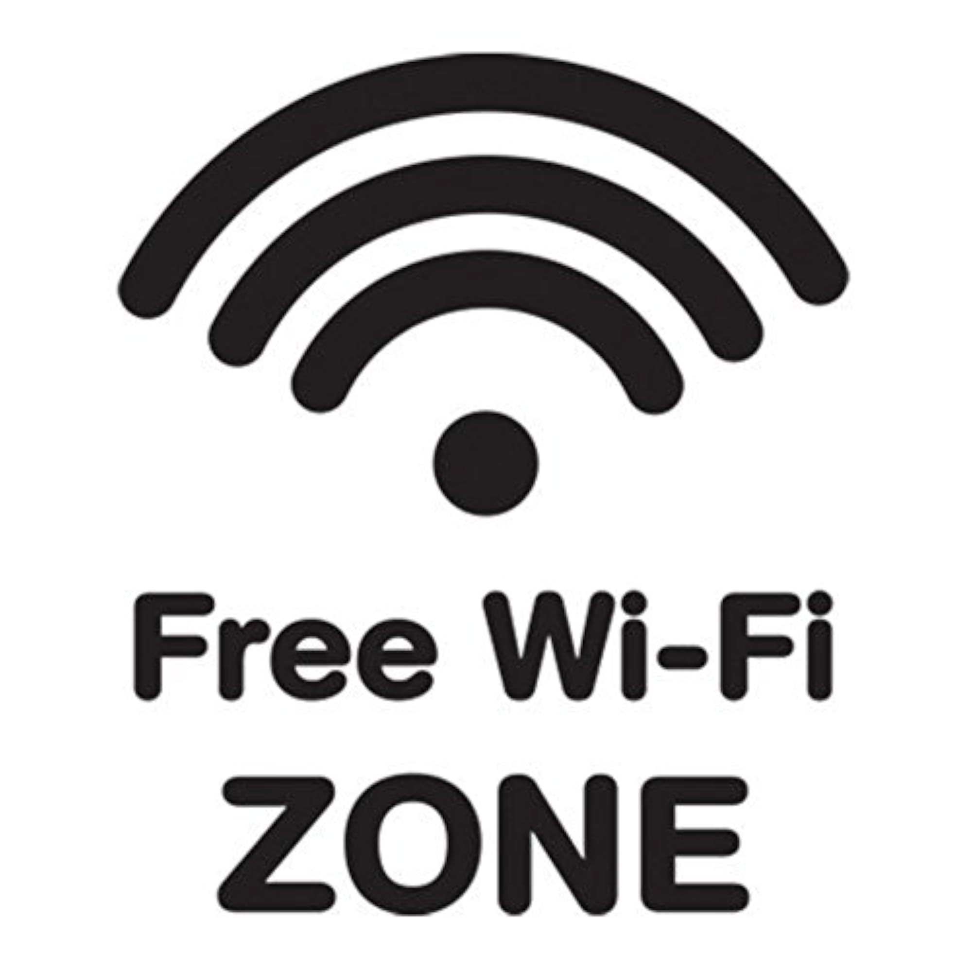 Free WiFi Wall Sticker for Business