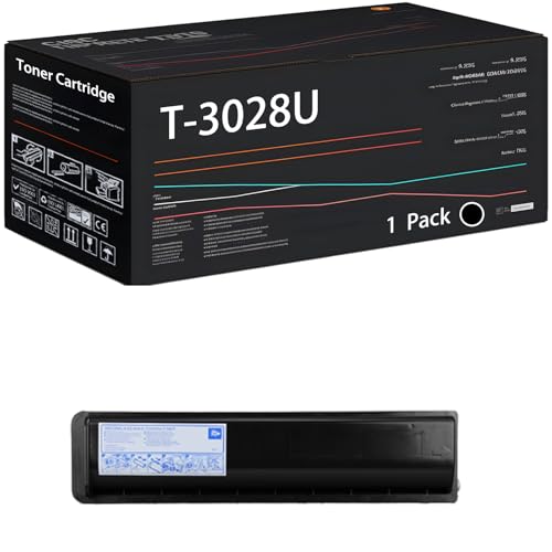 Image of Compatible with Toshiba T-3028U Toner Cartridge Work for Toshiba E Studio 2528A 3528A 4528A Printers, with Chip, High Yield 8000 Pages, High-Definition Printing (1 Pack Black)
