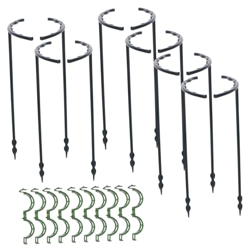 PHENOFICE 1ensemble Support De Plantes avec Tuteurs Ajustables pour Plantes Grimpantes Lot de Tuteurs Et Clips pour Jardinage pour Hortensias