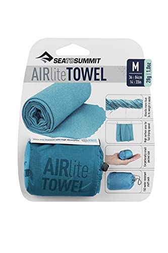 Toalha de Microfibra Airlite Towel 2019 Sea to Summit - Tamanho M Cor:Azul